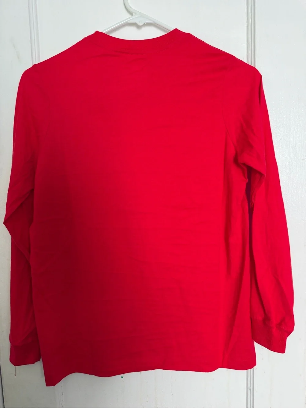 Nike Kids Long-Sleeve Tee with White Swoosh - Bright Red